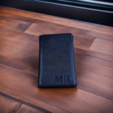 Personalized Trifold Wallet | Anniversary & Father's Day Gift | Engraved Leather Men's Wallet Perfect Christmas Gift for him