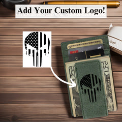 Mens Personalized Slim Leather Wallet Money Clip Gifts for Man Anniversary Gifts for Dad Money Clip Husband Gift RFID Mens Slim Wallet
